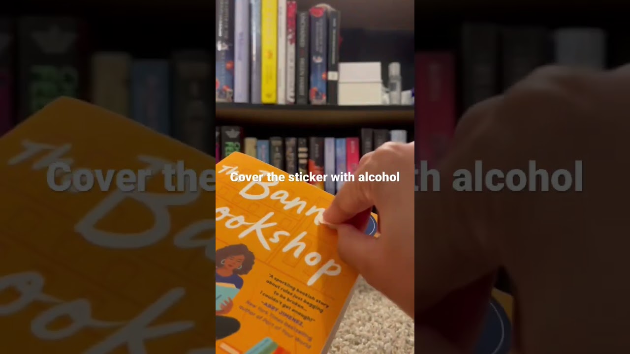 Book Hack from a former librarian! Perfect for stubborn discount stickers 