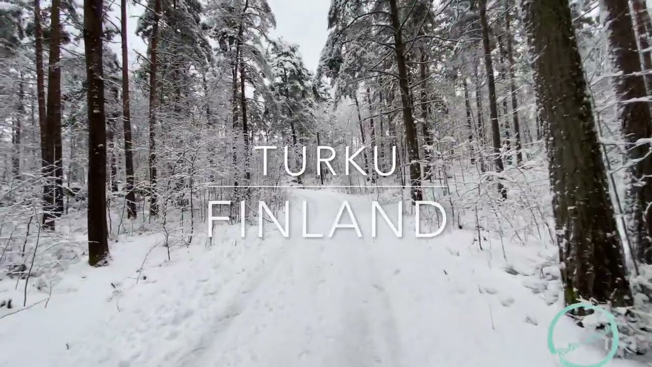 Winter in Finland!! Walking Around Our Neighborhood in Turku, Finland. #winter #finland #türkü