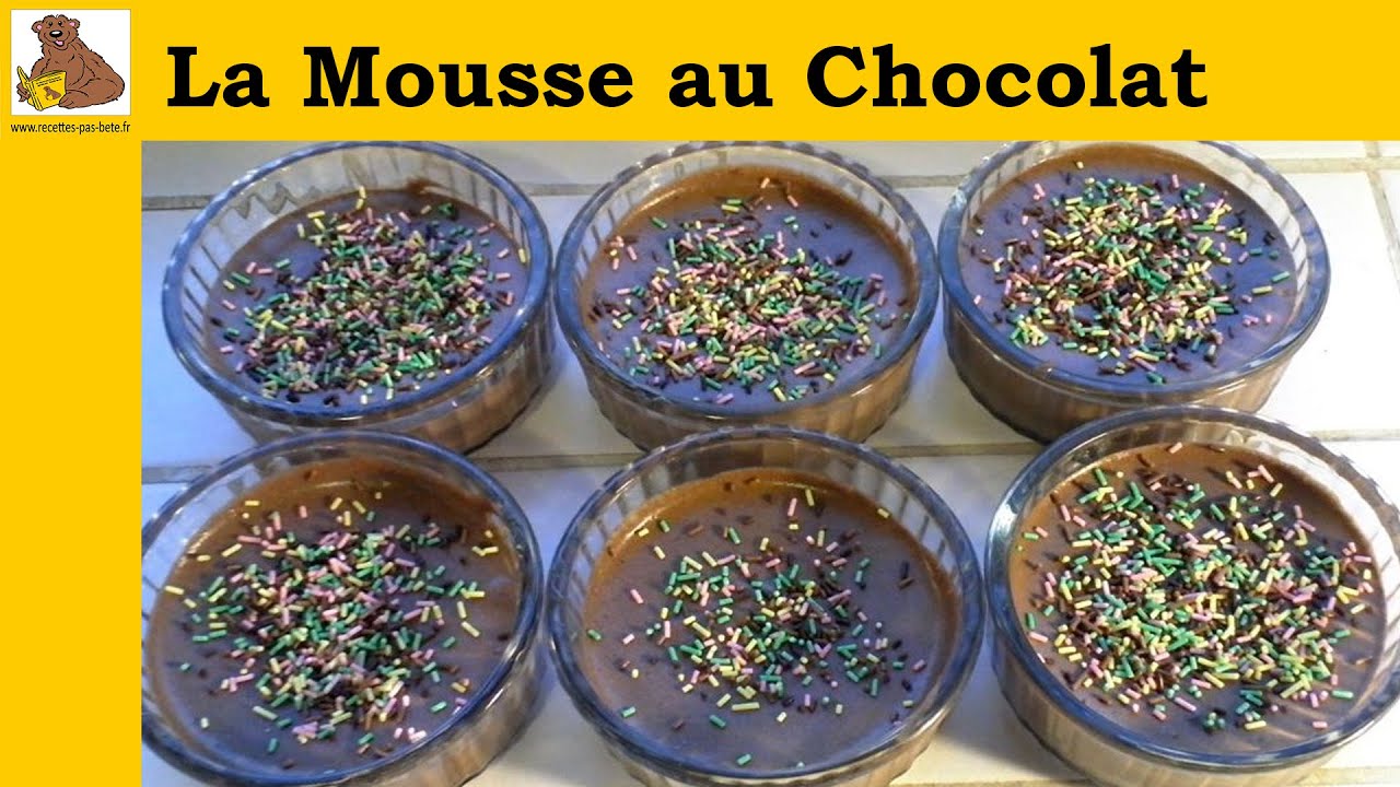 La mousse au chocolat (recette rapide et facile) HD
