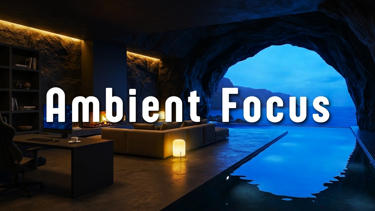 Ambient Focus Cave 🌊 Deep Work Music for Intense Concentration & Night Productivity