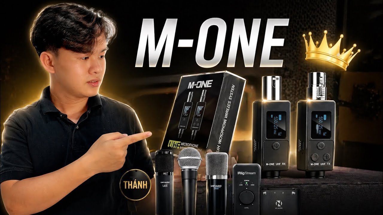 M-One | Livetream, Micro … Truyền Tín Hiệu Âm Thanh Từ Có Dây Thành Không Dây | Tú Lê Hoàng Studio