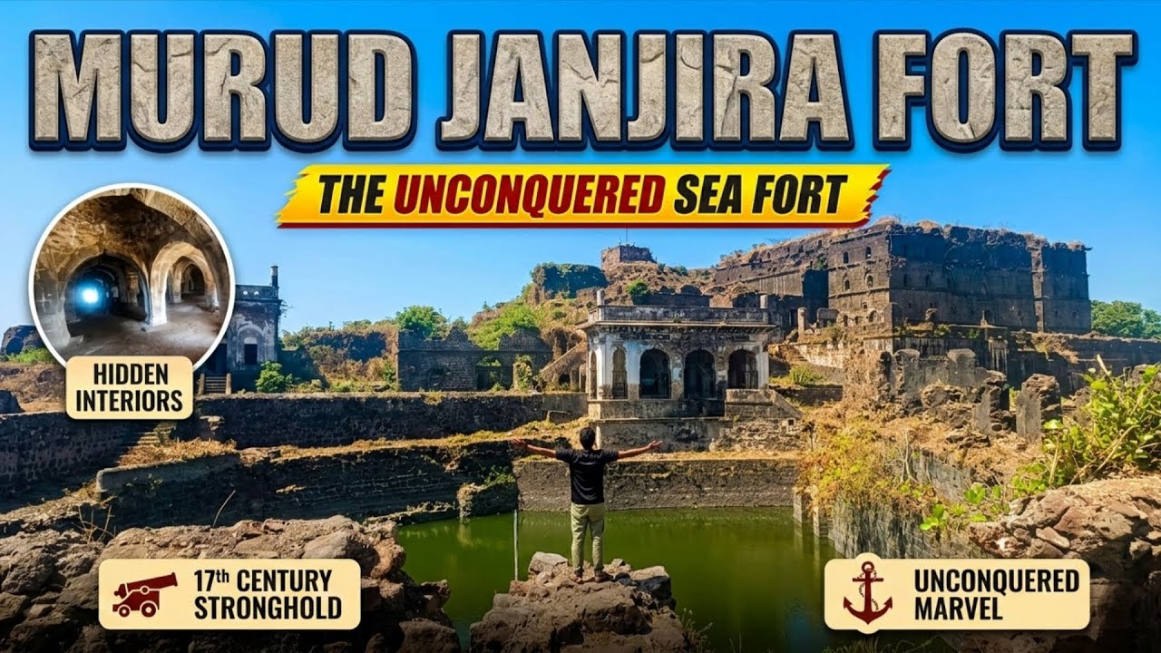 अजेय किला 😱 समुद्र के बीच बना Murud Janjira Fort | पूरा इतिहास#MurudJanj#MurudJanjira #JanjiraFort 