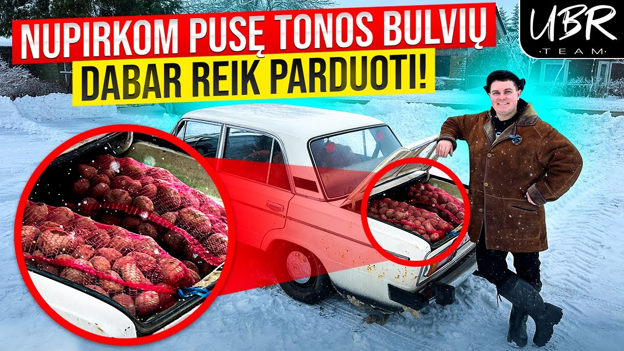 UBR Team: PIRMASIS ŽIGULIO IŠBANDYMAS. NUPIRKOM PUSĘ TONOS BULVIŲ. (2 Serija)