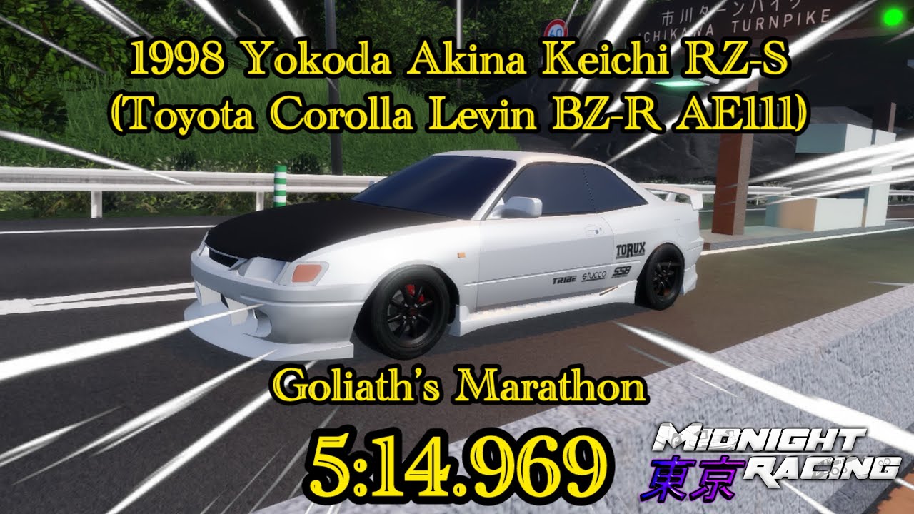 [5:14.969] Toyota Corolla Levin BZ-R (AE111), Goliath’s Marathon - Midnight Racing: Tokyo
