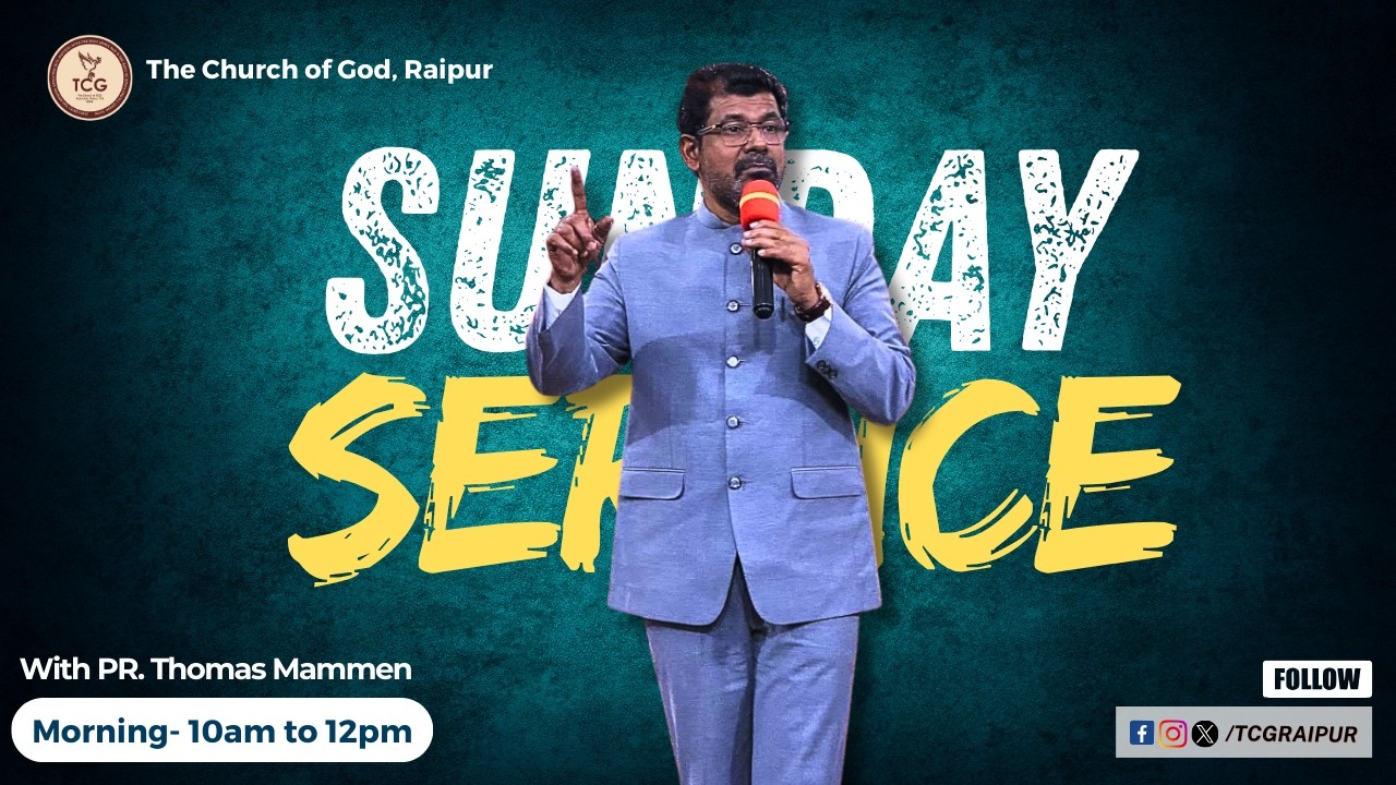 Live Sunday Service from The Church of God, Raipur | March 1, 2026 |