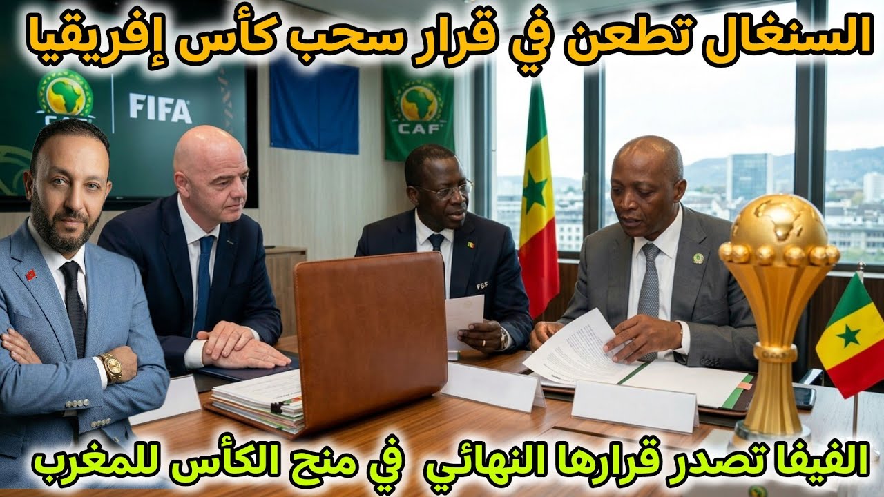 السنغال تقدم الطعن في قرار يحب كأس إفريقيا و ترفض إرجاعها للكاف، و الفيفا تصدر قرارها النهائي