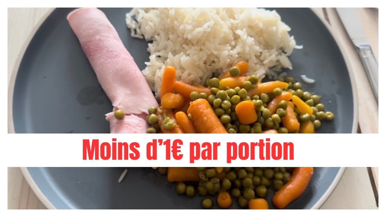 Défi petit budget | 1€ par portion | Jour 1 et 2