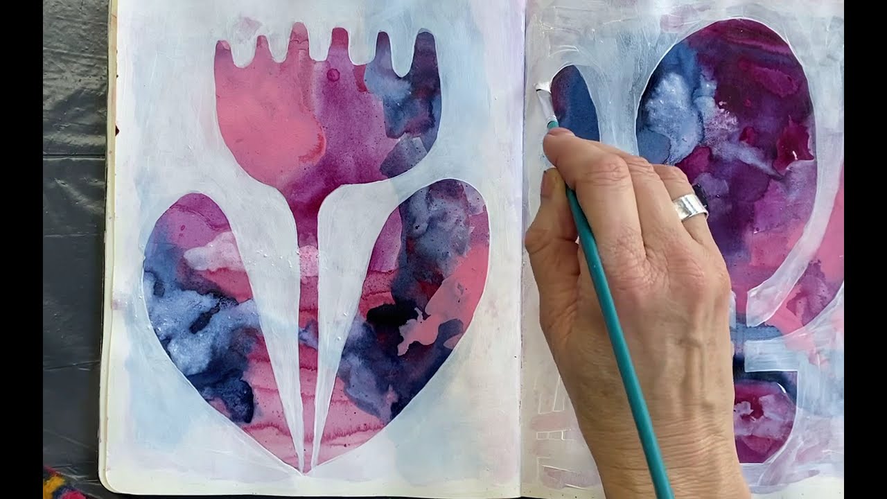 Painting bold flowers, full video
