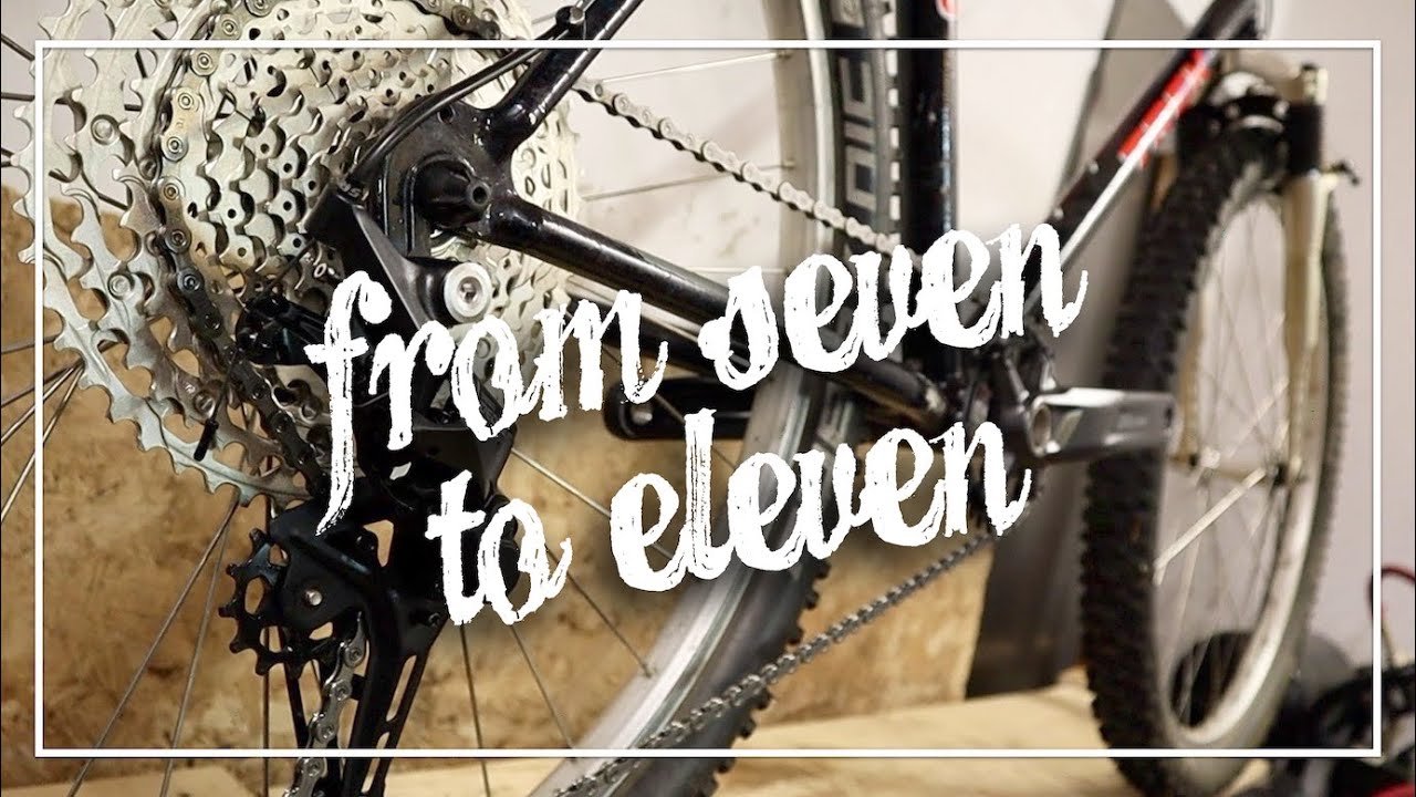 I put 11 Speed Deore on a Retro Mountain Bike.