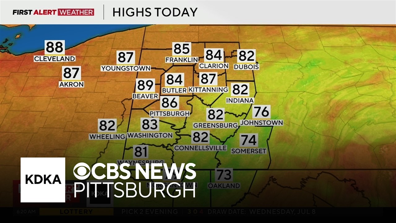 KDKA-TV Morning Forecast (7/9)