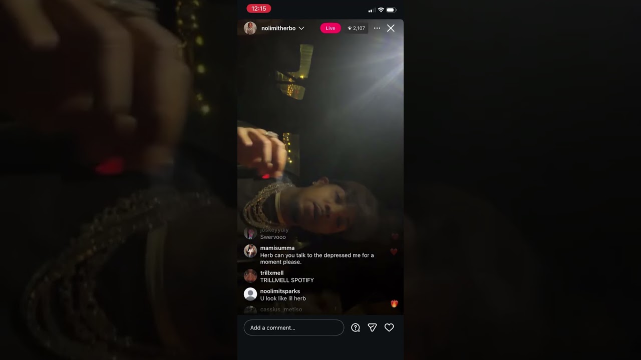 G Herbo goes live on Instagram and plays an unreleased song I believe 🔥