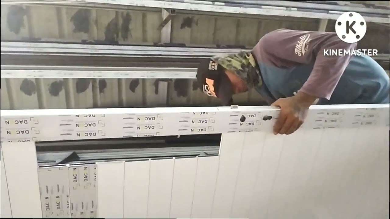 Cara membuat pintu aluminium//pintu aluminium spandrel dobel variasi kaca mati//