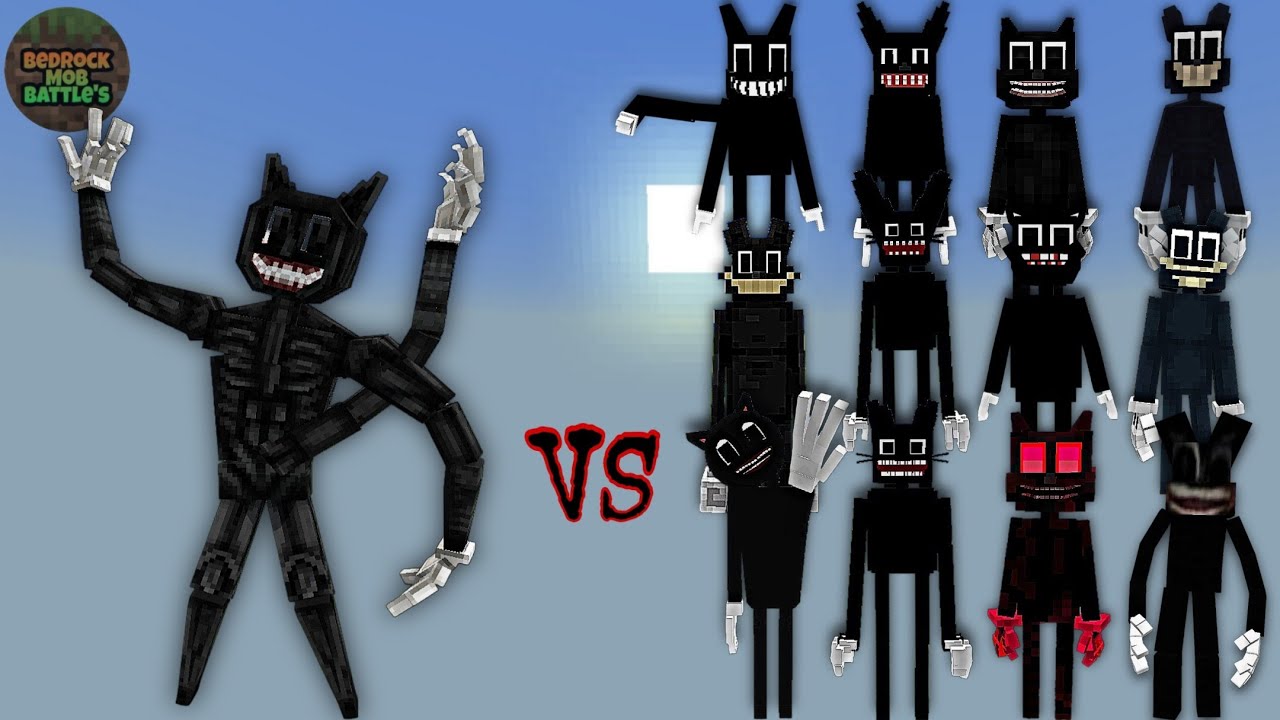Мультяшный кот (Gojidraw) против других мультяшных котов | Minecraft Bedrock | Mob Battle