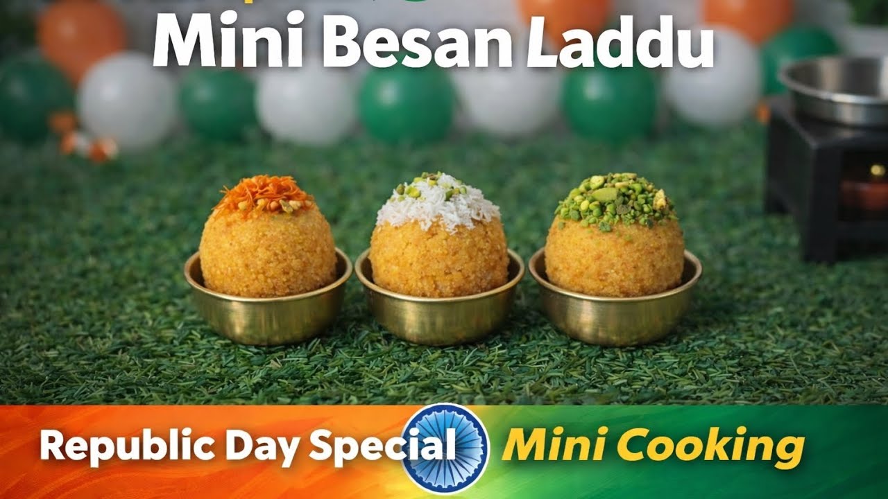 26 January 2026 Republic Day Special  Mini Cooking Laddu #youtube #cooking #video 