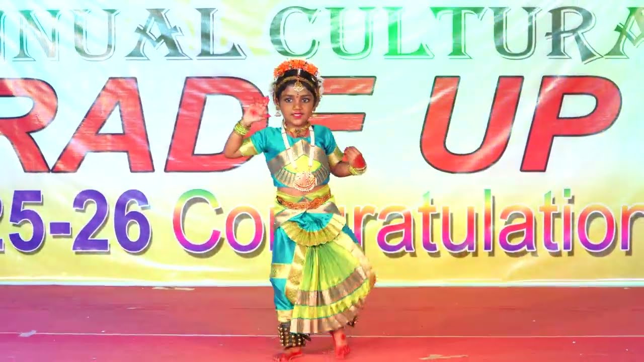 Mooshika Vahana| saraswathi stotram | Devotional classical Welcome song | UKG STUDENT
