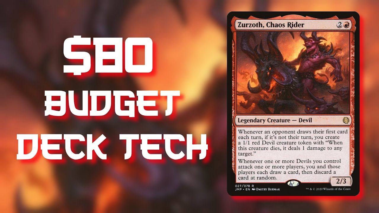 Zurzoth, Chaos Rider | $80 Budget EDH Commander Deck Tech | Devil Tribal