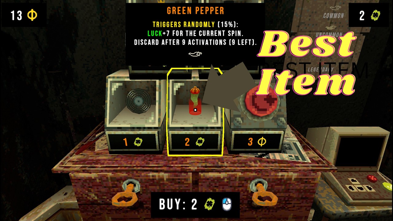 Why the Green Pepper is the best item in Cloverpit