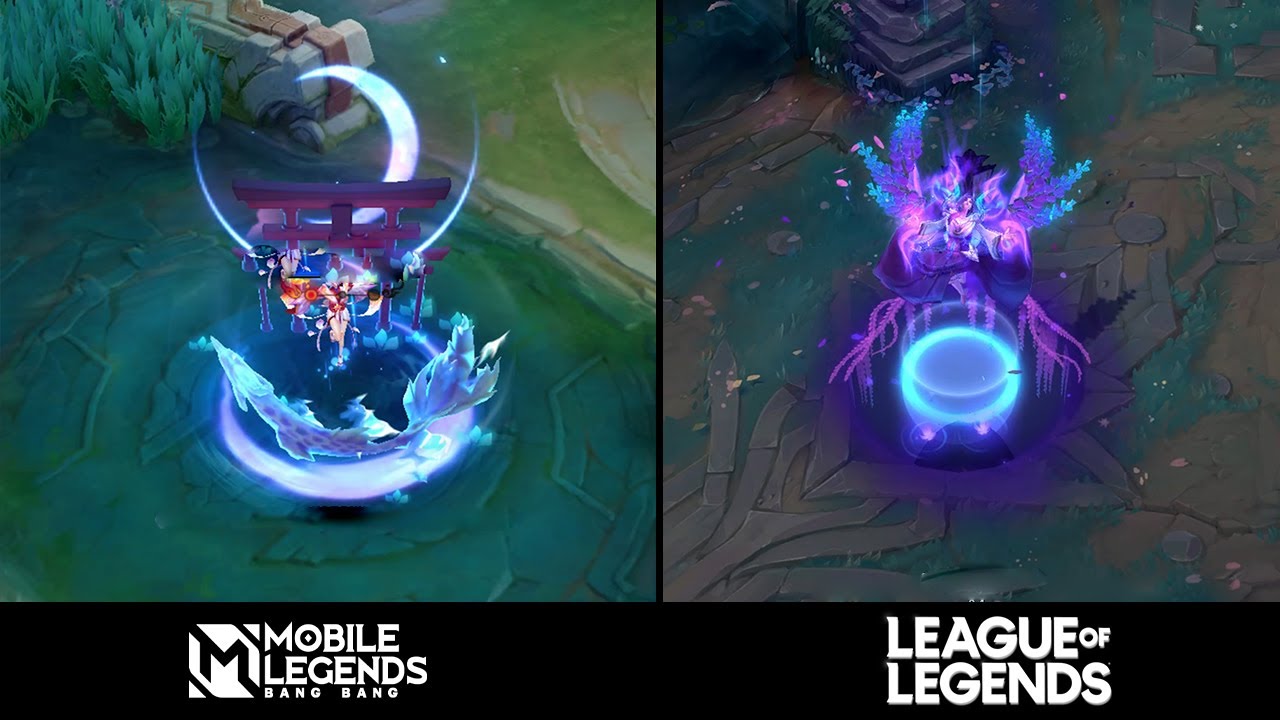Lunox vs Morgana : Skins Effects | Mobile Legends vs League of Legends