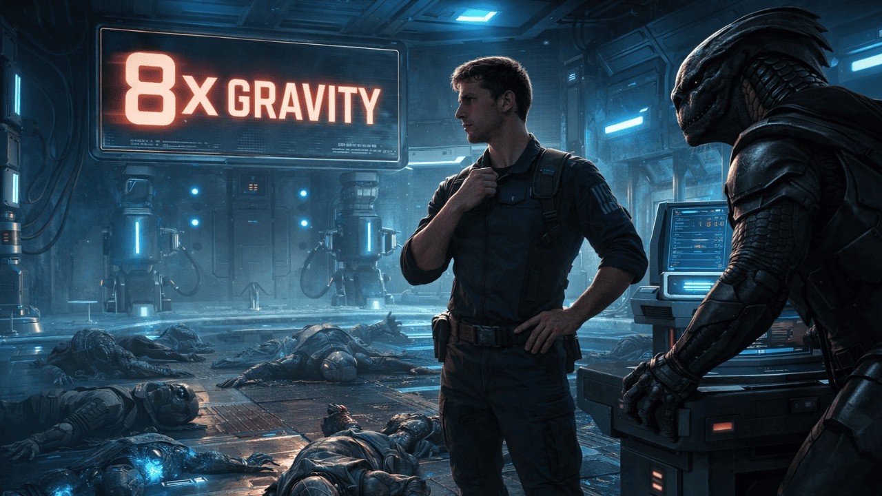 Alien Instructor Raised Gravity to 8× | The Human Asked If This Was the Warm-Up
