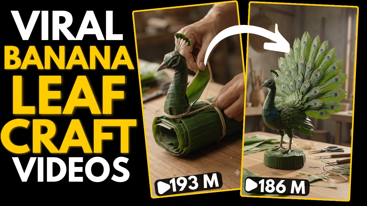 How to Create VIRAL AI Banana Leaf Craft Videos for FREE (New AI Trend)