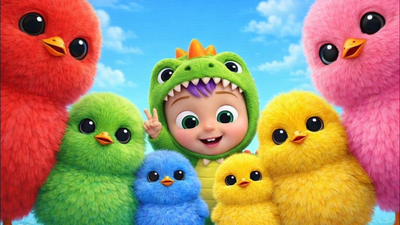 Five Little Chicks Fun Educational Nursery Rhyme And More Educational Rhymes For Kids,Preschoolers A