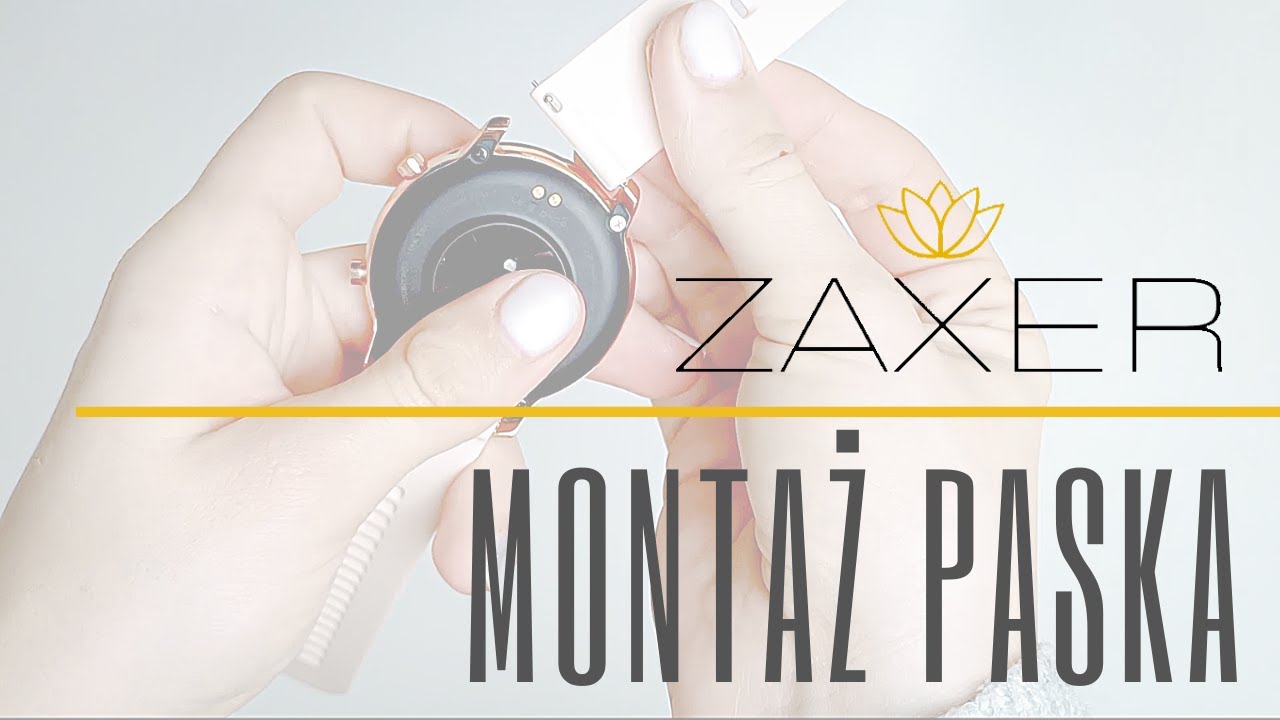 Montaż paska w smartwatch