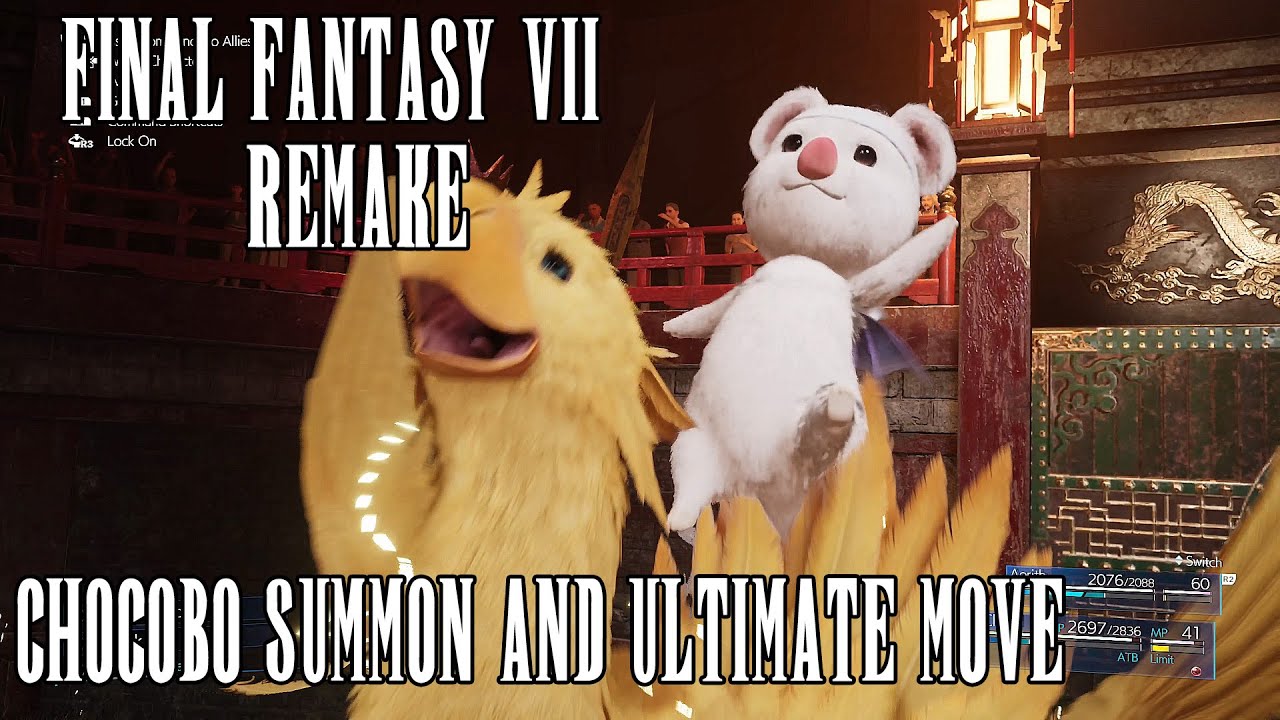 Chocobo Summon - Final Fantasy 7 Remake in 4K | No commentary