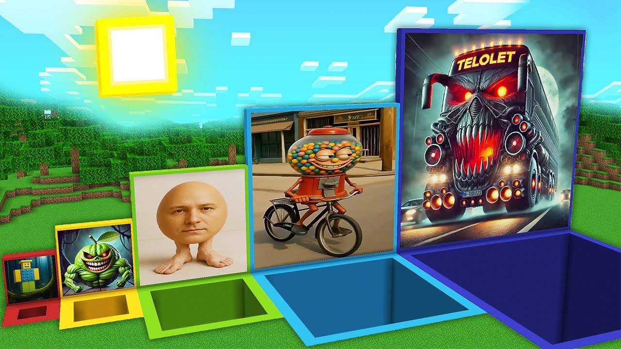 WHAT INSIDE this ANOMALY BRAINROT SIZE PITS NOOBINI PIZZANINI | CHICLETERA BICICLETERA In Minecraft