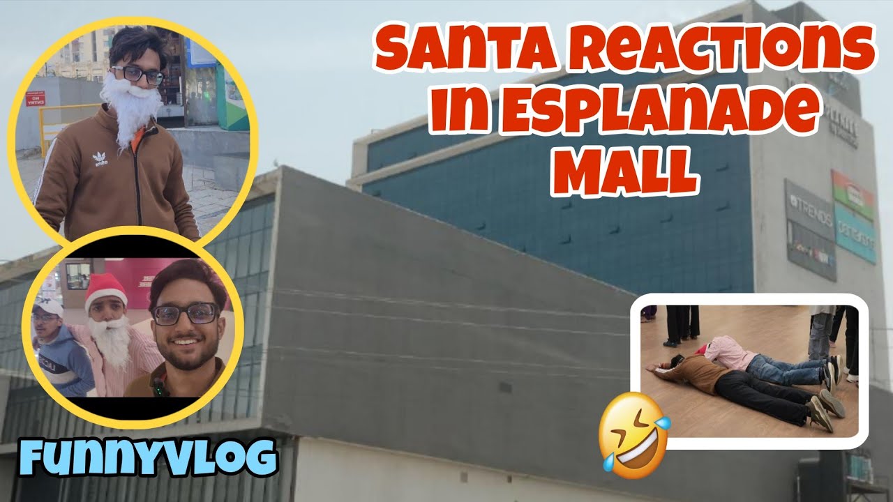 SANTACLAUS Reactions In Esplanade Mall Gurgaon 🤣l Funny Video l NikhilVlogs 