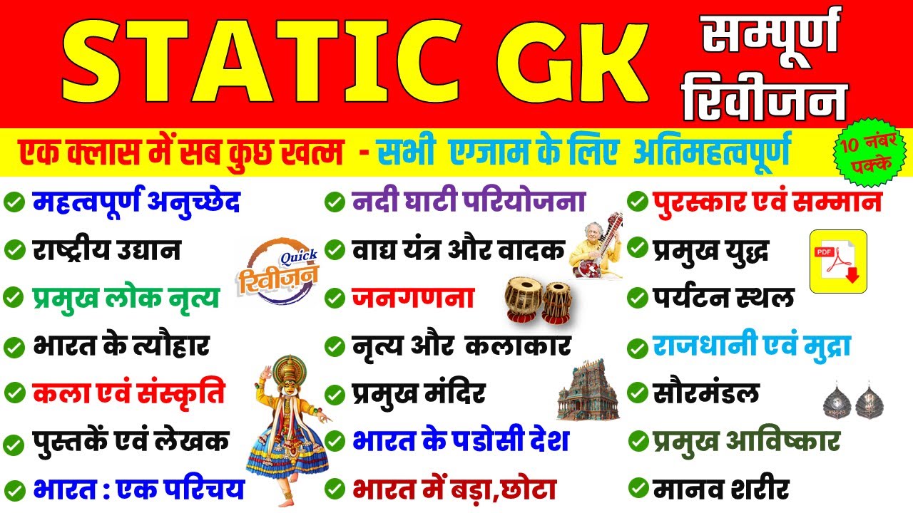 Complete Static GK | Static GK in ONE SHOT| GK For All Govt Exams |सम्पूर्ण GK एक क्लास मे खत्म NTPC