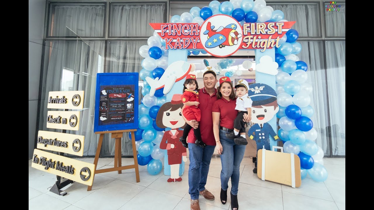 Finch Kady's 1st and Frannky's 2nd Birthday Airport Themed Birthday Party
