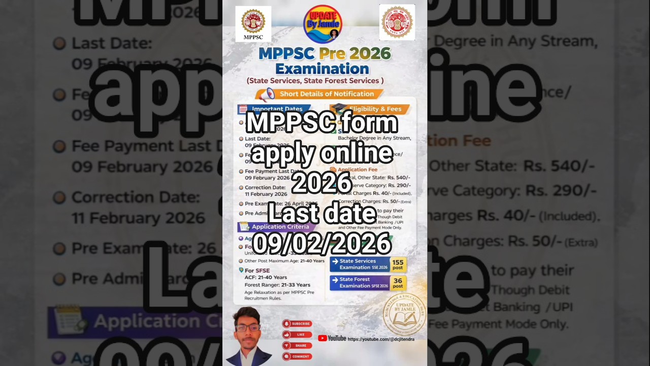 MPPSC requirement 2026