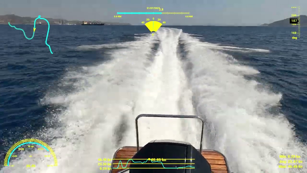 Evripus 6.80 Open 2021, Mercury Verado 300 V8. Trials