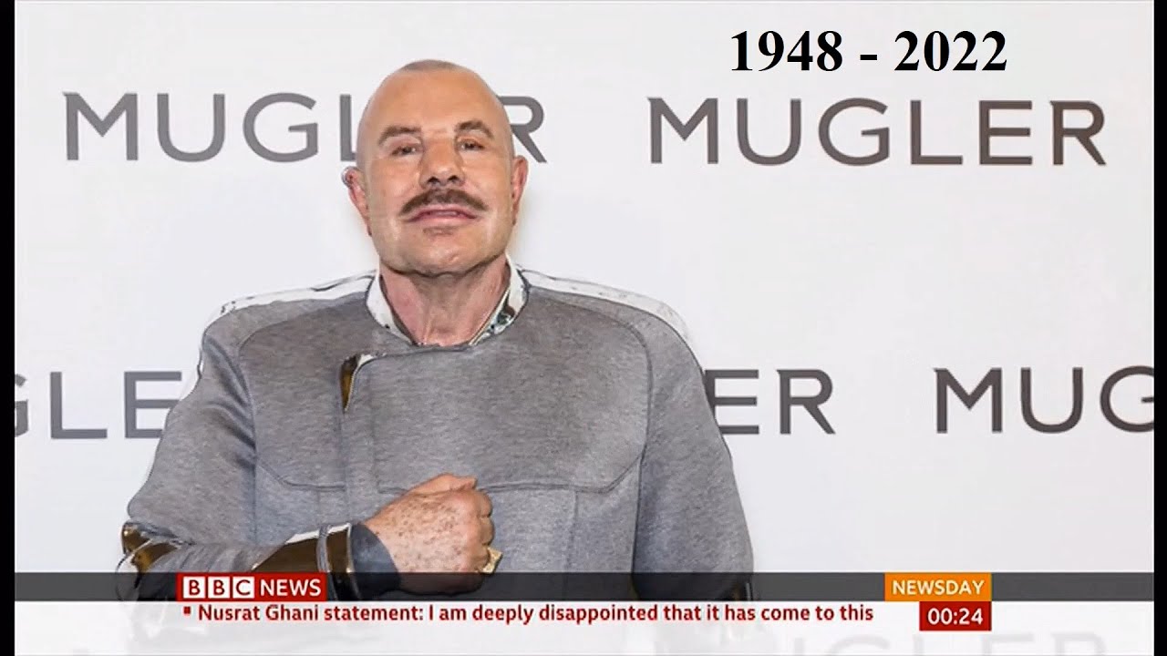 Thierry Mugler passes away (1948 - 2022) (France) - BBC News - 24th January 2022