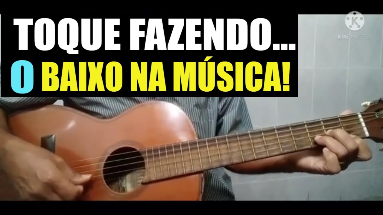 AULA DE VIOLÃO-Como tocar fazendo o baixo nas músicas