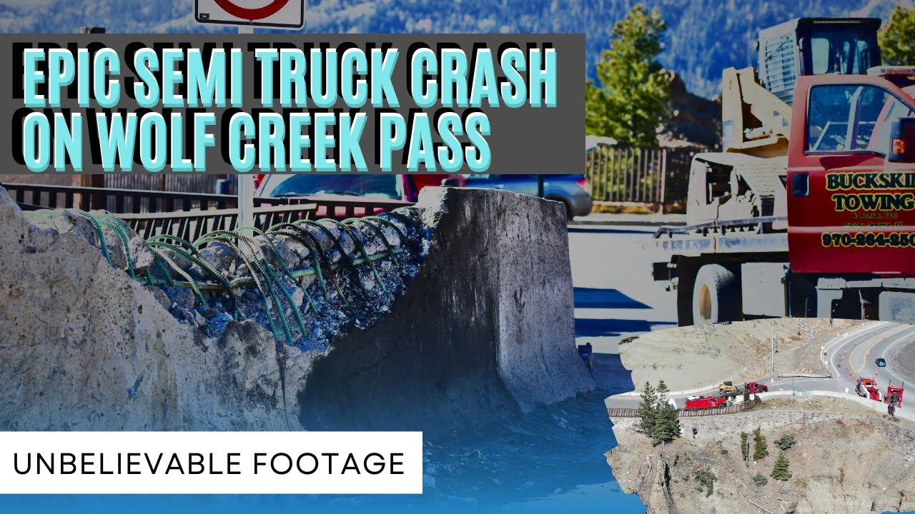 EPIC SEMI TRUCK CRASH on Wolf Creek Pass - Unbelievable Footage | September 2021