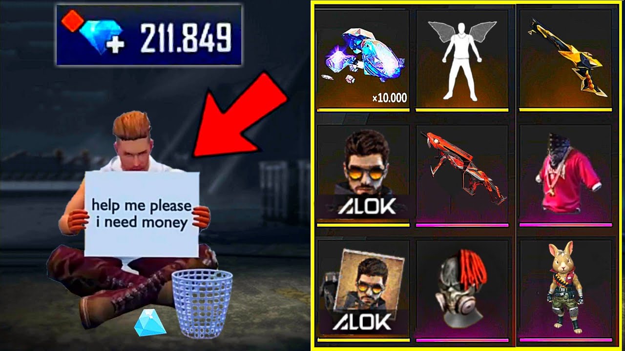 POOR ADAM 🥺 NEEDS MONEY TO BUY DJ ALOK 🔥😱 ACCOUNT TRANSFER 🔥 FREE FIRE