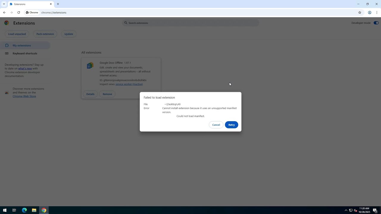 Fix Unsupported Manifest Version in Chrome | Extensions Not Working | Fixed All Extensions 2025