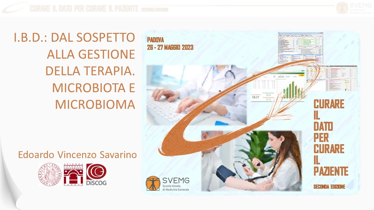 24  IBD: dal sospetto alla gestione della terapia  microbiota e microbioma