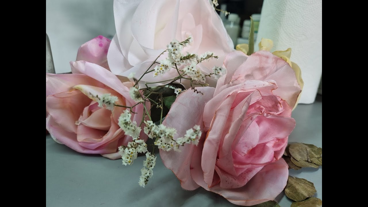 Parecen de VERDAD!! Rosas de tela , TENDENCIA 2025 , para vender #rosasdetela #diy #floresdetela