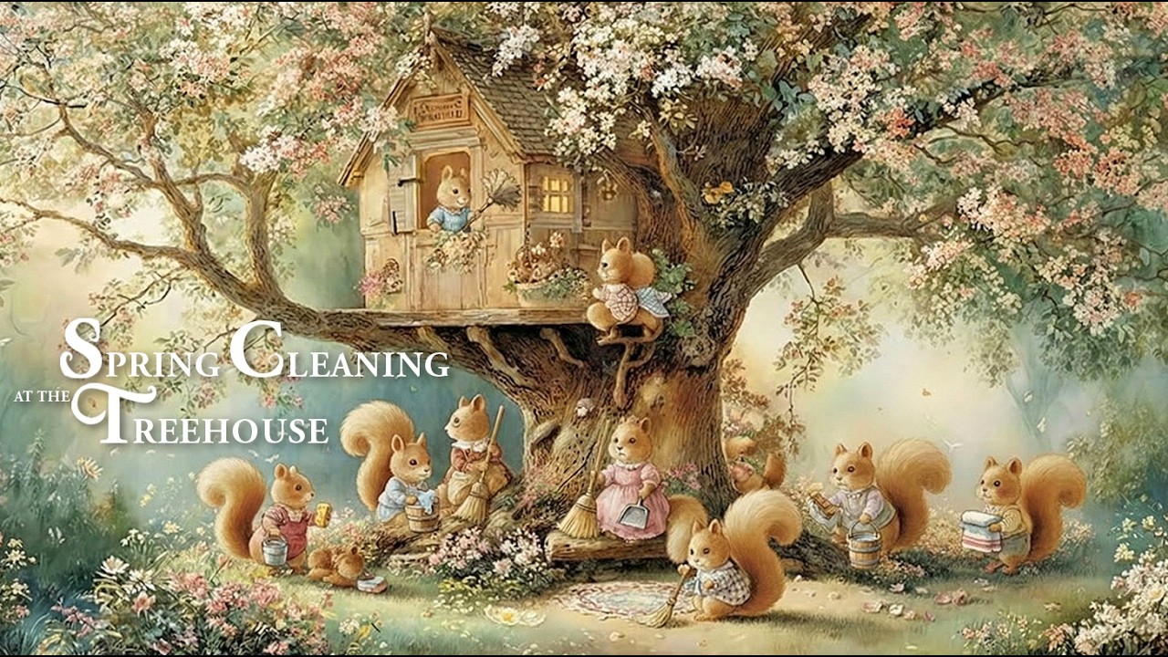 [Celtic Music] SPRING CLEANING AT THE TREEHOUSE – Cheerful Storybook Music & Spring Waltz