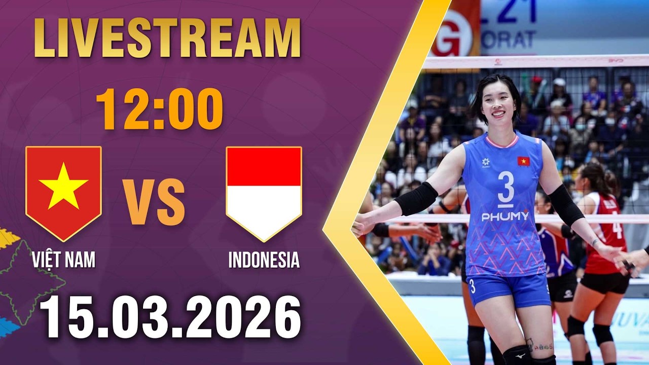 🔴 Việt Nam vs Indonesia | Nghẹt thở trận Derby bóng chuyền Đông Nam Á | Bóng Chuyền Nữ