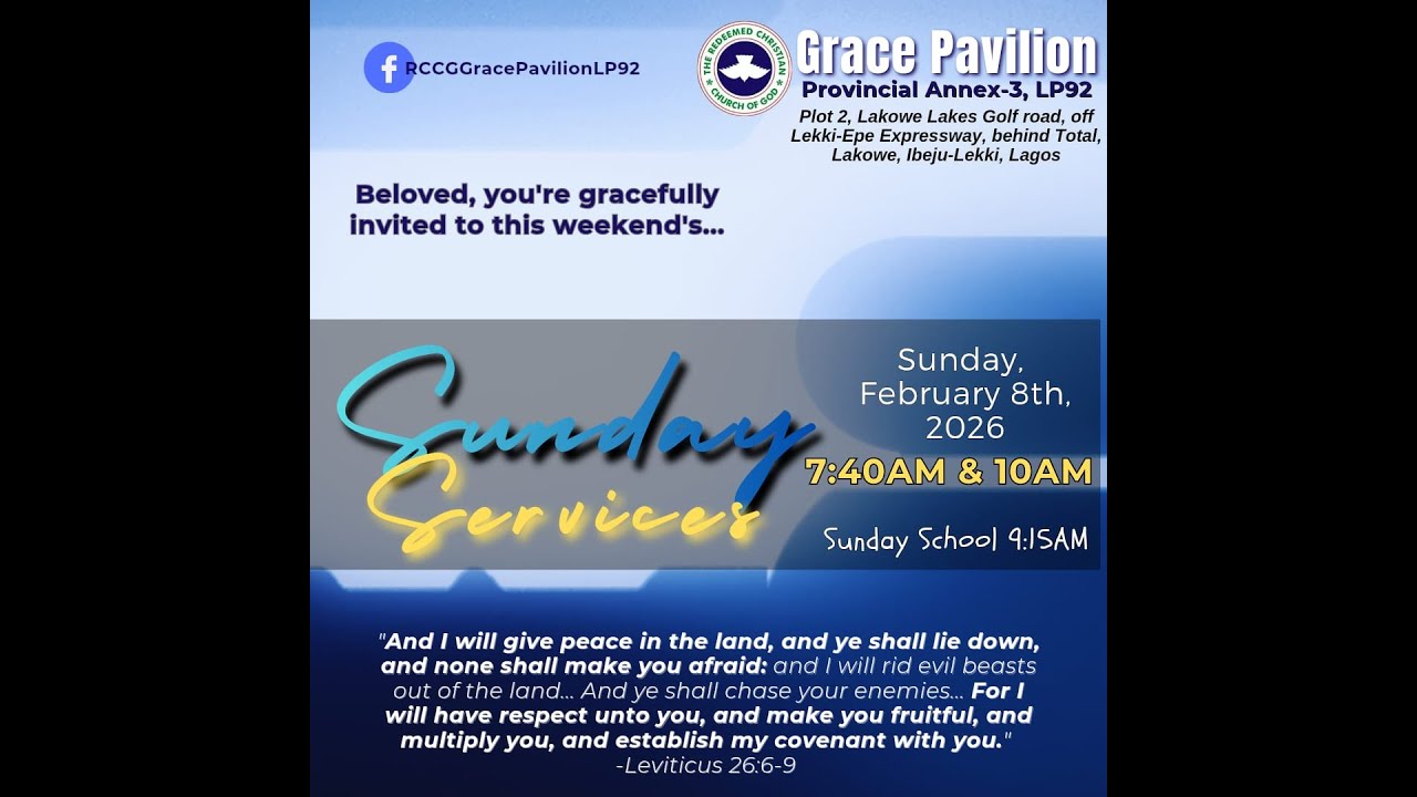 RCCG Grace Pavilion Live Stream