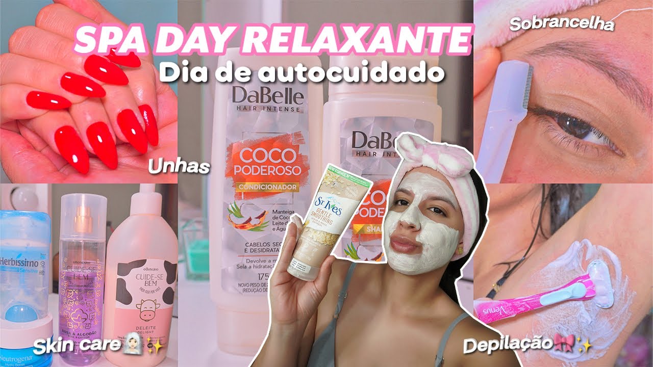 SPA DAY RELAXANTE EM CASA🎀✨ rotina de autocuidado, cuidados com a pele, skin care🧖🏻‍♀️