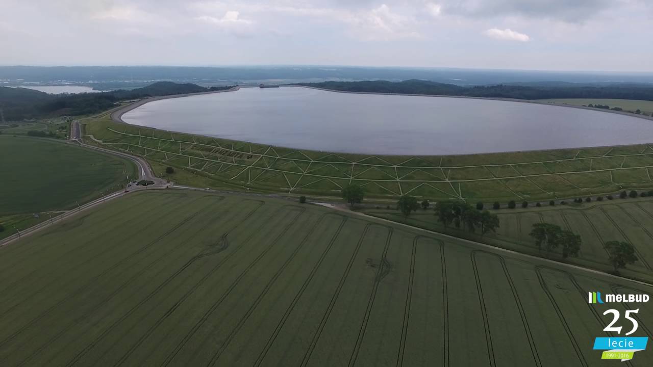 Odwodnienie skarp odpowietrznych zbiornika górnego Elektrowni Wodnej Żarnowiec