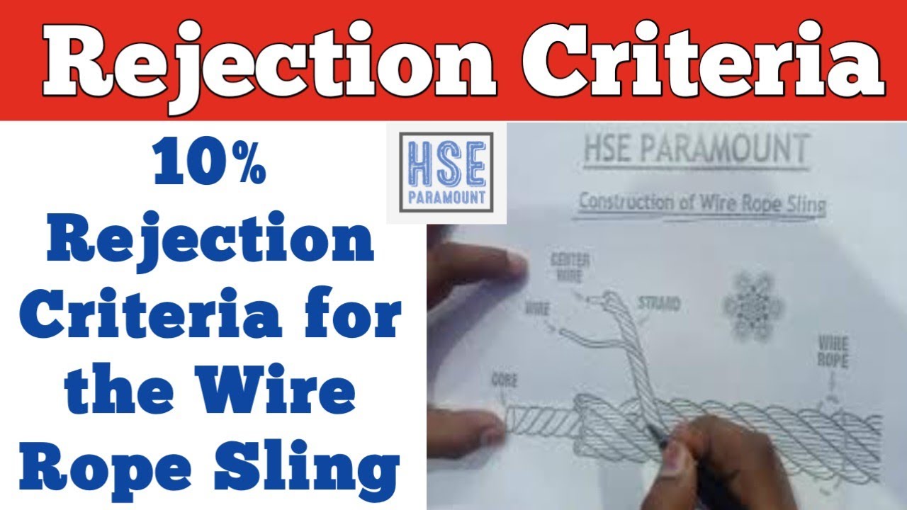 Wire Rope Sling Safety: Exposing the 10% Rejection Criteria