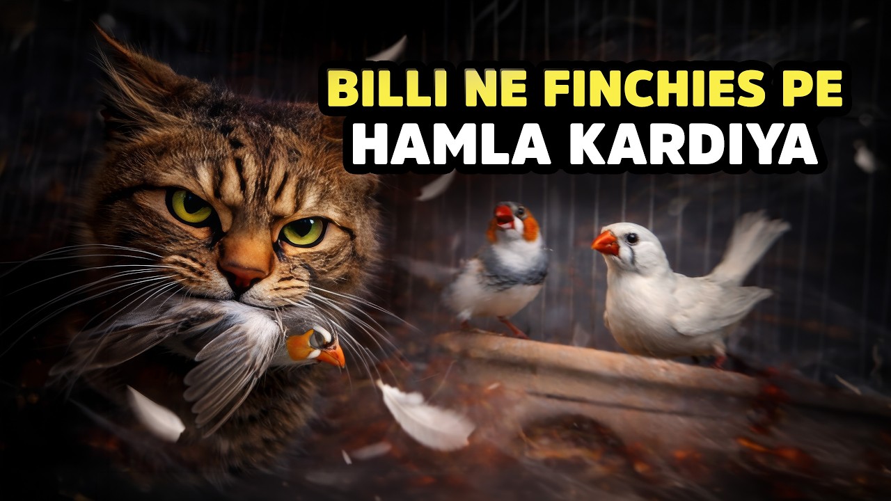 Billi ne Finches Per Attack Kardiya | Birds vlogs #dailyvlog  #hadivlogs
