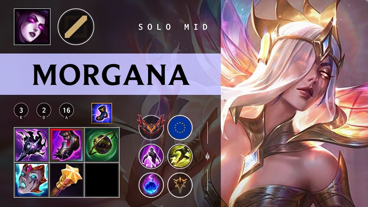 Morgana Mid vs Yasuo - EUW Grandmaster Patch 26.02