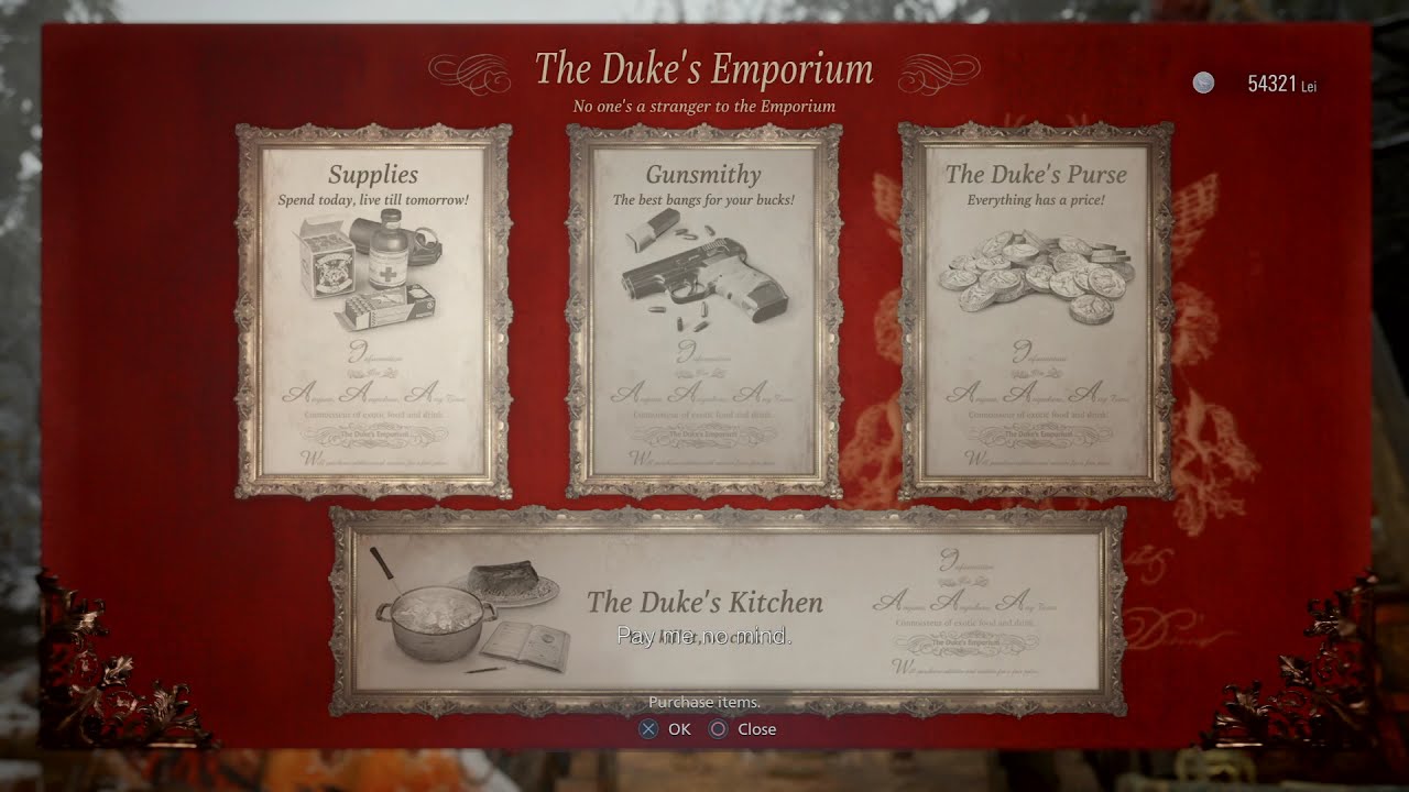 Getting from 54321 Lei to 52911 Lei in Resident Evil (8) Village