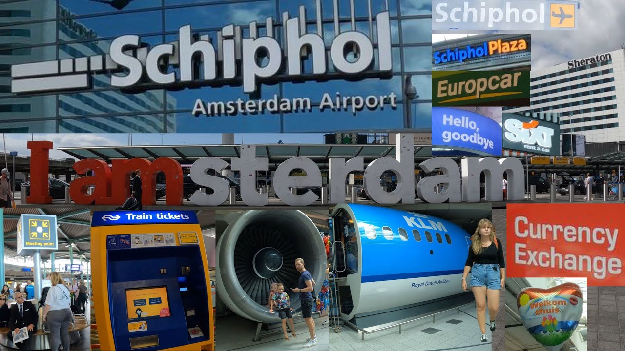 Amsterdam airport, Schiphol. Full round and tips. Best video for learning Schiphol corners